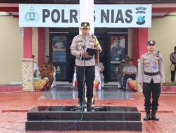 Gelar Pasukan Operasi Zebra, Kapolres Nias Luthfi, SIK Memimpin Apel Gelar Pasukan
