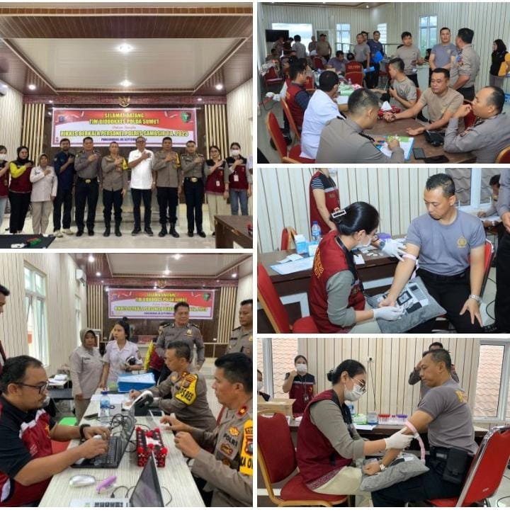Polres Samosir Laksanakan Pemeriksaan Kesehatan Berkala