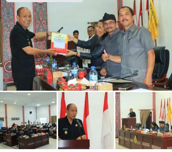 Paripurna DPRD Samosir,Wakil Bupati Samosir Drs Martua Sitanggang Sampaikan Pengantar Nota Keuangan Ranperda Tentang P-APBD 2023
