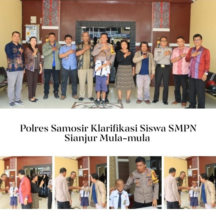 Polres Samosir Klarifikasi Terkait Viralnya Informasi Tidak Wajarnya Pemotongan Rambut Pelajar Yang Dilakukan Guru SMPN Sianjur Mula-mula 