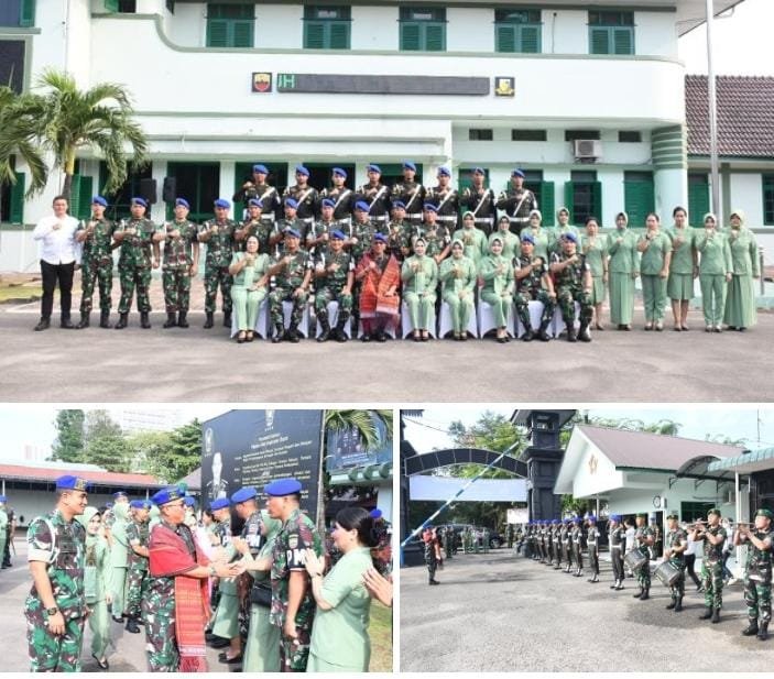 Danpomdam I/BB Kolonel Cpm Zulkarnain, SH,Sambut Kunjungan Kerja Wadan Puspomad Mayjen TNI Eka Wijaya Permana, SH diMapomdam 