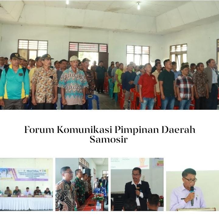 Forkopimda Samosir Laksanakan Kunker diKecamatan Harian Dalam Rangka menyukseskan pemilu 2024