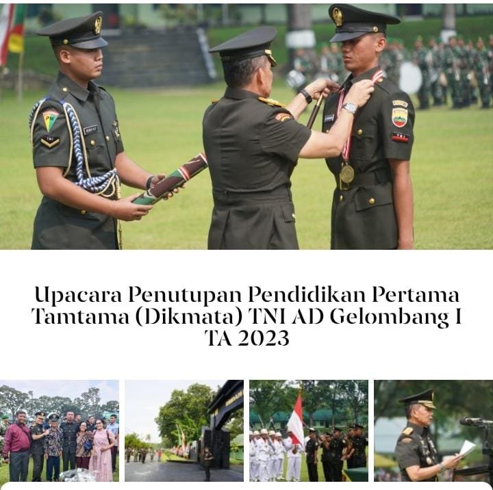 Pangdam I/BB Mayjen TNI Mochammad Hasan Pimpin Upacara Penutupan Dikmata TNI AD Gelombang I 2023