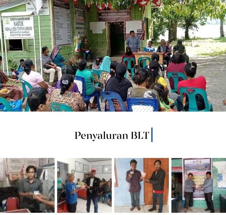Pemerintah Kecamatan Harian Memonitoring Penyaluran BLT di 7 Desa Se-Kecamatan Harian 