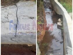 Parah..! Proyek Pembangunan Irigasi Desa Batunajagar Sijamapolang Humbahas Diduga Asal Jadi