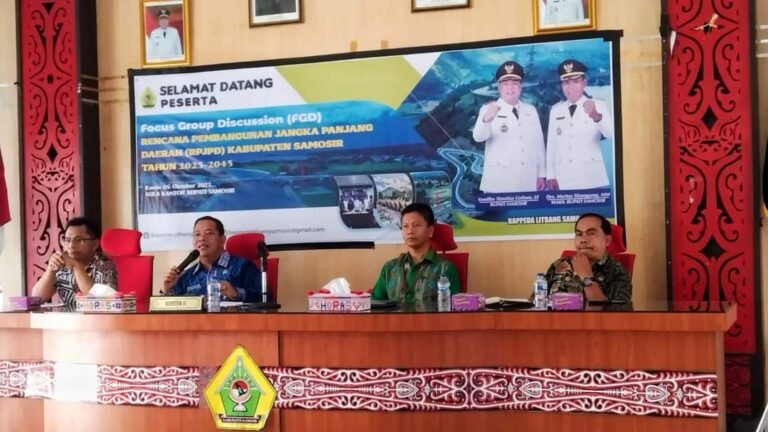 Pemerintah kabupaten Samosir menggelar Forum Group Discussion (FGD) Rencana Pembangunan Jangka Panjang Daerah tahun 2025-2045