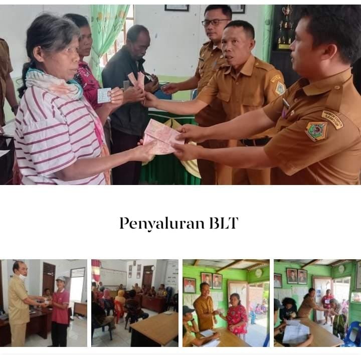 Camat Harian P.Hartopo MH.Manik SSTP Bersama Staf nya Memonitoring Penyaluran BLT Tahap III Tahun Anggaran 2023 