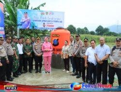 Polres Samosir dan Batalyon Akpol 2003  Resmikan Sumur Bor Bagi Warga Desa Sianting-anting Kecamatan Pangururan 