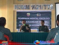 Dandim 1621/TTS Menekankan Seluruh Anggota Simak Serta Pedomani Materi Bintalroh Ideologi dan Kejuangan