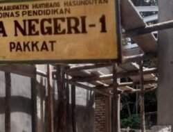 Proyek Pembangunan Swakelola Di SMA Negeri 1 Pakkat Diduga Asal Jadi
