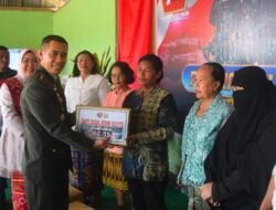 Turut Memeriahkan HUT TNI Kodim Gelar Pembagian Sembako Kepada Masyarakat Kurang Mampu Termasuk Warakawuri