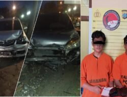 Pelaku Narkoba Berusaha Kabur Tabrak Mobil Polisi Saat Penangkapan