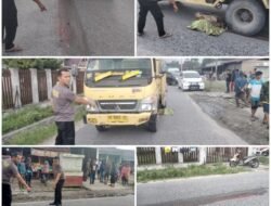 Sedih.. Anak Berumur 8 Tahun Tewas Ditempat Dilindas Truck, Saat Anak Berusia 1 Bulan Dalam Kandungan Ibu Korban Ditinggal Suami