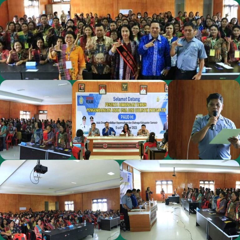 Pemerintah Samosir -Dinas Pendidikan, Kepemudaan dan Olahraga Kabupaten Samosir Buka Bimtek Penyelenggaraan Pengembangan PAUD Holistik Integratif