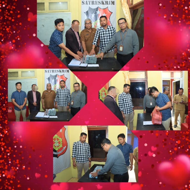 Tipikor Polres Samosir Dan Inspektorat Samosir Selamatkan Uang Negara Senilai 212 Juta Dari APBDES Ta.2022 