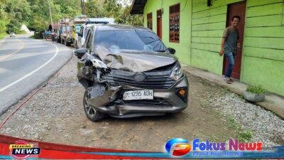 Kecelakaan Lalu Lintas Mini Bus Sigra Vs Suzuki APV Terjadi Di Lumban Julu Kabupaten Toba
