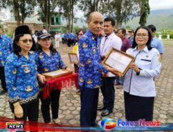 Wabup Samosir Drs Martua Sitanggang MM Pimpin Upacara Hari Kesadaran Nasional, Dirangkai dengan Hari Kesehatan Nasional Ke-59 Tingkat Kabupaten Samosir