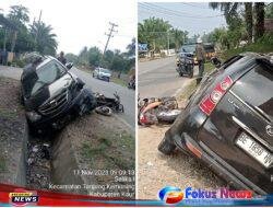 Lakalantas Minibus Avanza Tabrak Sepeda Motor Yang Dikendarai Oleh Anak Sekolah