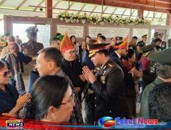 Kapolres Toba Hadiri Acara Pemakaman TB Silalahi Di Hall Of Silence TB Silalahi Center Balige