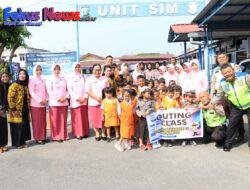 Antusias Dan Keceriaan Anak-Anak TK Kemala hayangkari 10 Saat Berkunjung Ke Polres Labuhanbatu