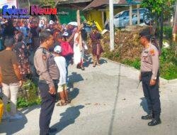 Polres Samosir Mengamankan Pelaksanaan Ibadah Jalan Salib dan Jumat Agung