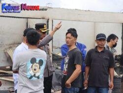 Polres Taput Lakukan Olah TKP Kebakaran Pasar Tradisional Tarutung Taput