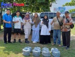 PT. Evan Pangkatan Indonesia Berikan Bantuan Kawat Duri Ke SMK Negeri 1 Pangkatan, Antisipasi Siswa Nakal Lompat Pagar