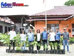 Dinas Lingkungan Hidup dan Kehutanan Provsu berikan Bantuan Bibit Tanaman Untuk Penahan Longsor Ke BPBD Samosir