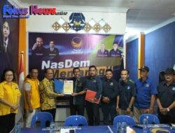 Sowaa Laoli-Marthinus Lase Resmi Mendaftar Bacalon Walikota Dan Wakil Walikota Kota Gunungsitoli Di DPD Partai Nasdem