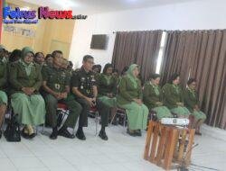 Mengangkat Tema Persit Peduli, Kreatif dan Sederhana Persit Cab. XX Dim 1621/TTS mengikuti Syukuran HUT Persit terpusat secara Daring