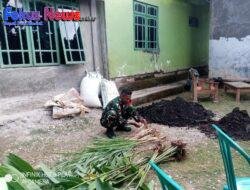 Babinsa Koramil 02/Amanuban Tengah Laksanakan Pembuatan bibit obat (Apotik hidup)