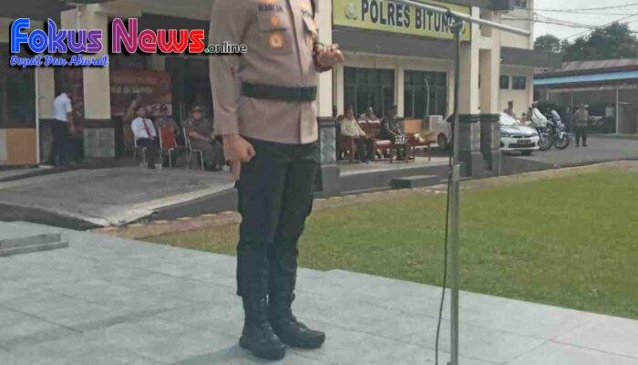 Pimpin Apel Gelar Pasukan Operasi Zebra Samrat 2024, Kapolres Bitung Ajak Masyarakat Tertib Berlalu Lintas
