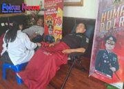 HUT Ke 73 Humas Polri, Humas Polres Bitung Gelar Aksi Donor Darah
