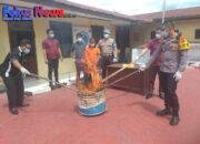Polres Taput Musnahkan Barang Bukti Narkoba Jenis Ganja Seberat 2 Kg