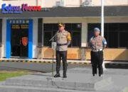Pimpin Apel Pergeseran Pasukan dalam rangka Pengamanan TPS Pilkada Serentak Tahun 2024 Ini Harapan Kapolres Bitung