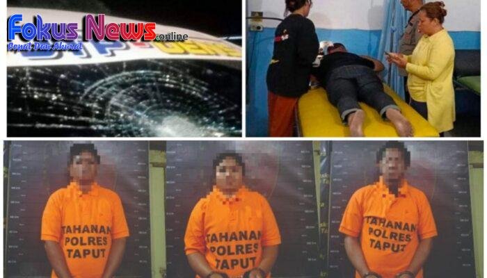 3 Pelaku Penganiayaan Dan Pengrusakan Di Pahae Jae Kini Ditahan Polres Taput