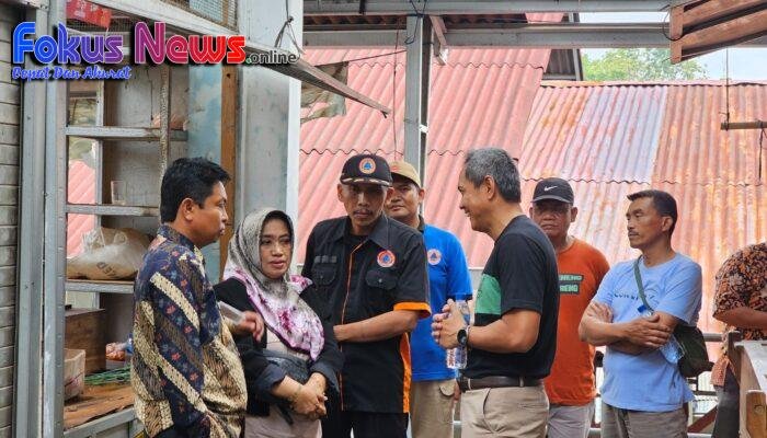 Pasca Kebakaran Pasar Trowono, Wakil Bupati Gunungkidul Meninjau Langsung ke Lokasi