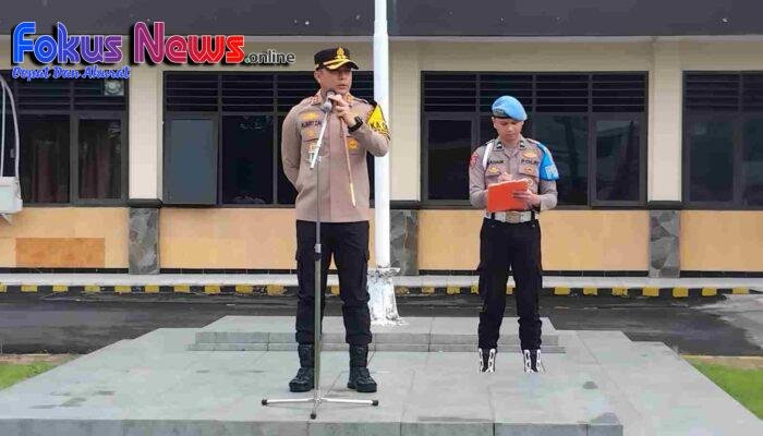 Pimpin Apel Evaluasi Pengamanan Pilkada 2024 Kapolres Bitung Apresiasi Kinerja Pasukan Pengamanan