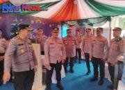 Tim Itwasum Polri Tinjau Pelaksanaan Operasi Lilin 2024 di Polres Bitung.