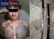 Mabuk, Bikin Warga Terganggu Dengan Sajam Pemuda Ditangkap Tim Tarsius Polres Bitung