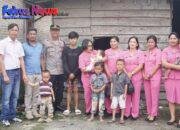Kapolsek Sipahutar Kunjungi Anak Diduga Penderita Gizi Buruk