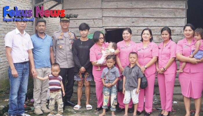 Kapolsek Sipahutar Kunjungi Anak Diduga Penderita Gizi Buruk