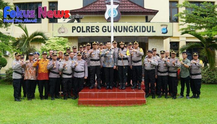 Bupati Sunaryanta Gelar Apel Pamit Menjelang Akhir Masa Jabatan Bersama Polres Gunungkidul