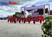 Hari Jadi Kabupaten Toba Ke-26, Sekolah Adat Natumingka Wakili Kecamatan Borbor Perlombaan Tortor