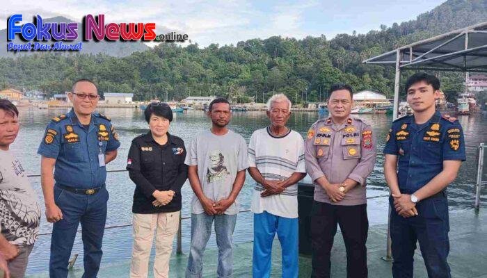 Pergi Melaut Dihantam Ombak 2 Warga Bitung Ditemukan di Ternate Setelah Empat Hari Berada DiTengah Laut