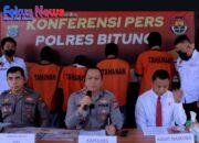 Polres Bitung Lakukan Konferensi Pers Pengedaran Narkoba, Tiga Kasus Diungkap Awal Tahun 2025