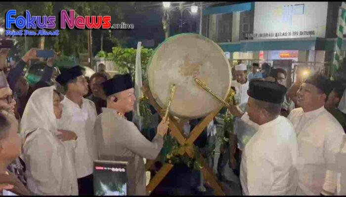 Kapolres Bitung Pantau Langsung pengamanan Pawai malam Takbiran di Kota Bitung.