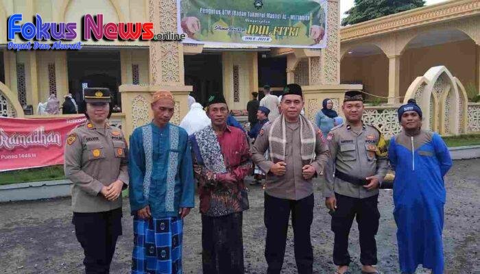 Polres Bitung Lakukan Pengamanan Pelaksanaan Sholat Idul Fitri 1446 H di Kota Bitung
