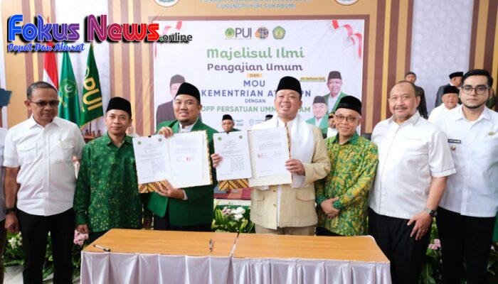 Menteri Nusron dan Ketua DPP PUI Teken MoU, Dorong Pemanfaatan Tanah Wakaf secara Produktif