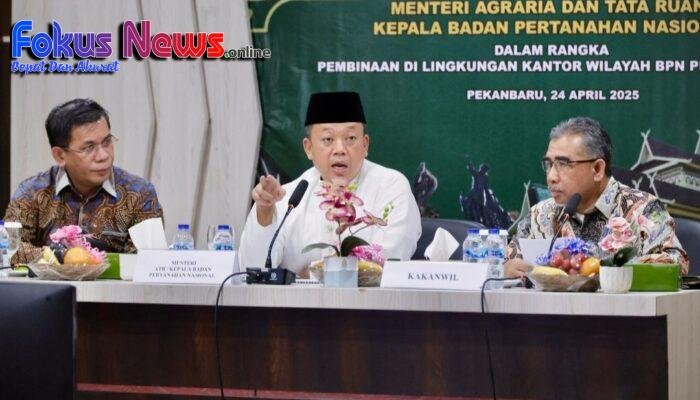 Bina Jajaran Kanwil BPN Provinsi Riau, Nusron Wahid : Tegaskan agar Penyelesaian HGU dan Pemetaan Tanah Jadi Prioritas